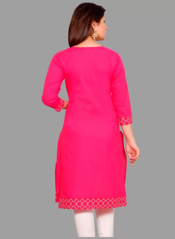 Cotton Printed Straight Kurti - Image 5