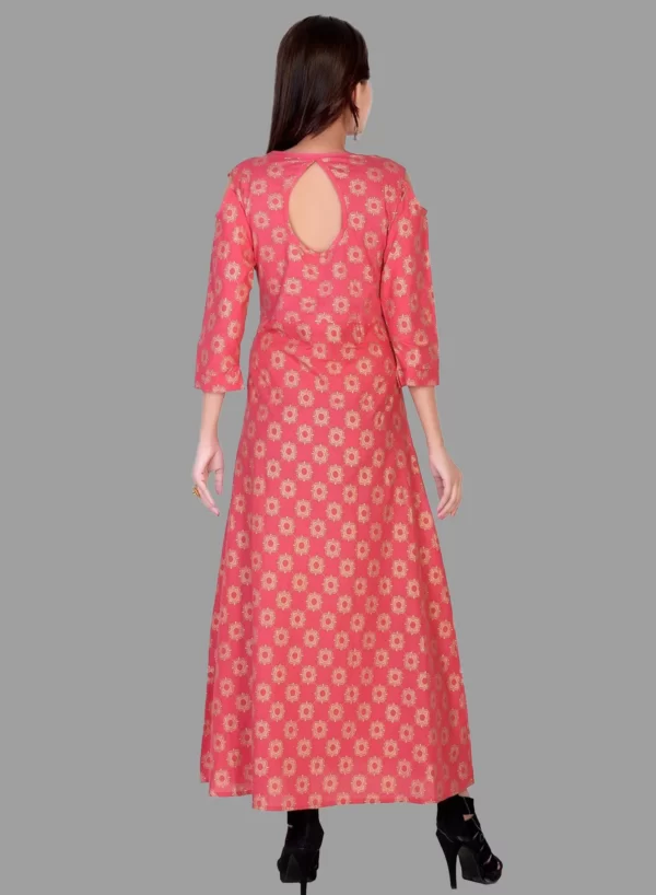 Cold Shoulder Designer Kurti - Image 3
