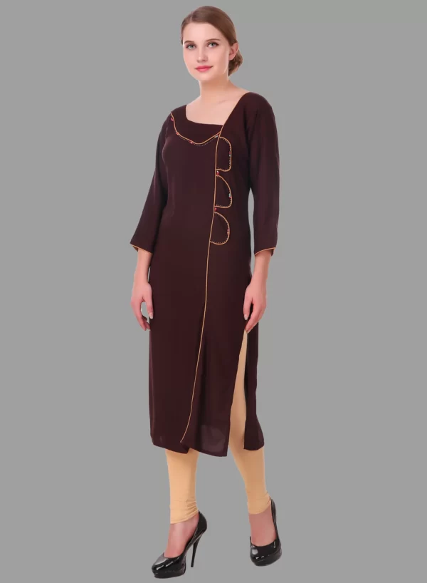 Angrakha Style Designer Kurti - Image 3