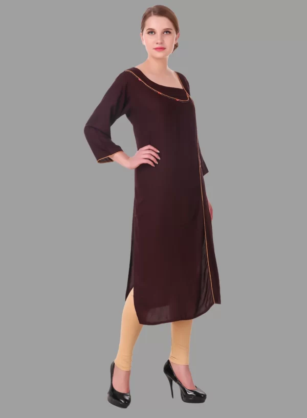 Angrakha Style Designer Kurti - Image 2