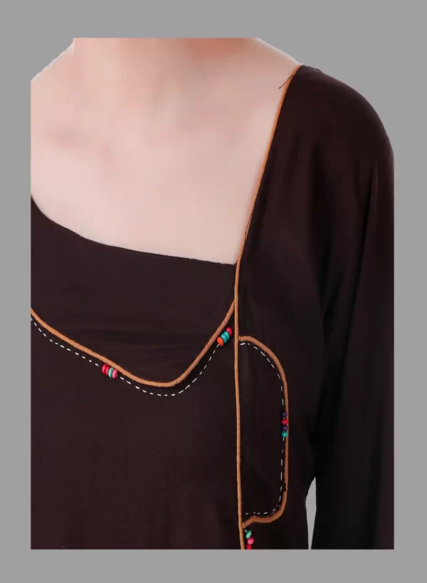 Angrakha Style Designer Kurti - Image 6