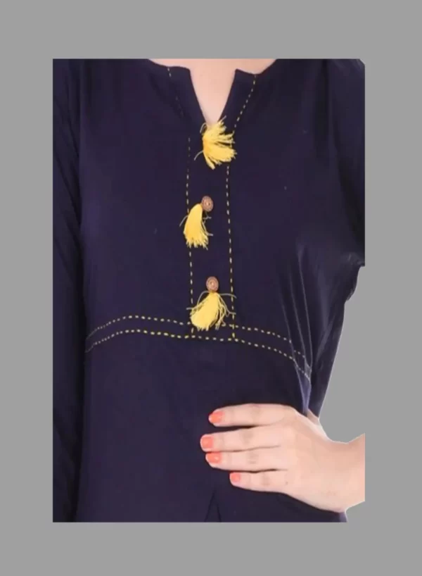Latest Thread Work Kurti - Image 5