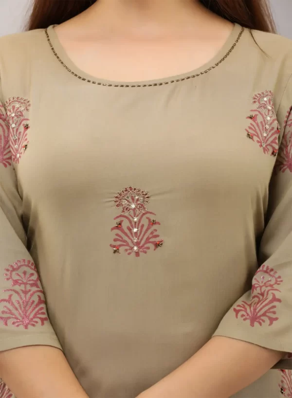 Handblock Kurti & Sharara with Dupatta - Image 7