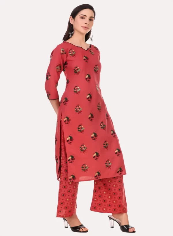 Cotton Kurti with Palazzo - Image 2