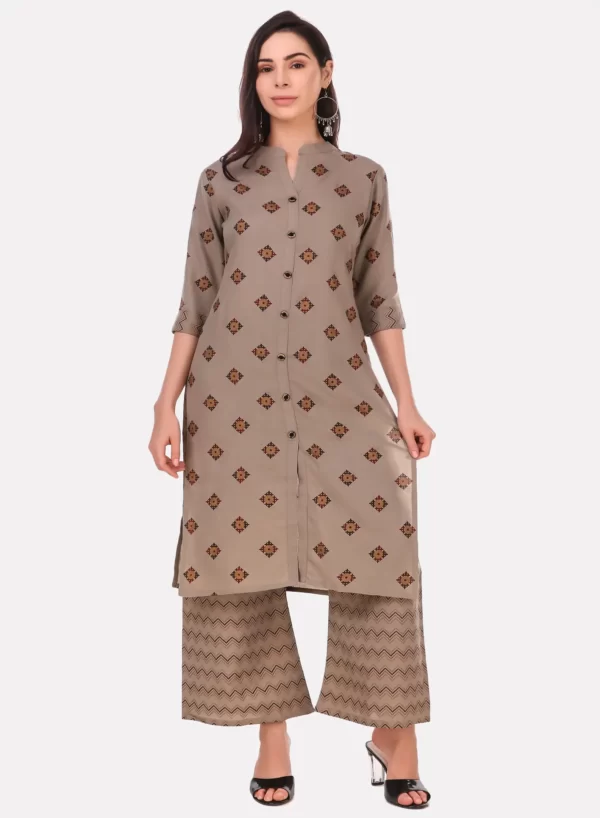 Cotton Kurti with Palazzo - Image 3