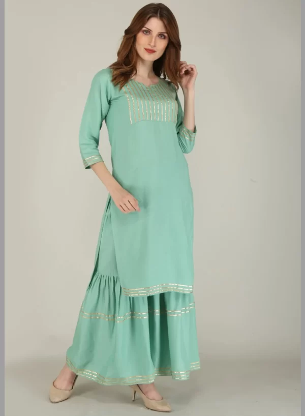 Straight Kurta Sharara Set
