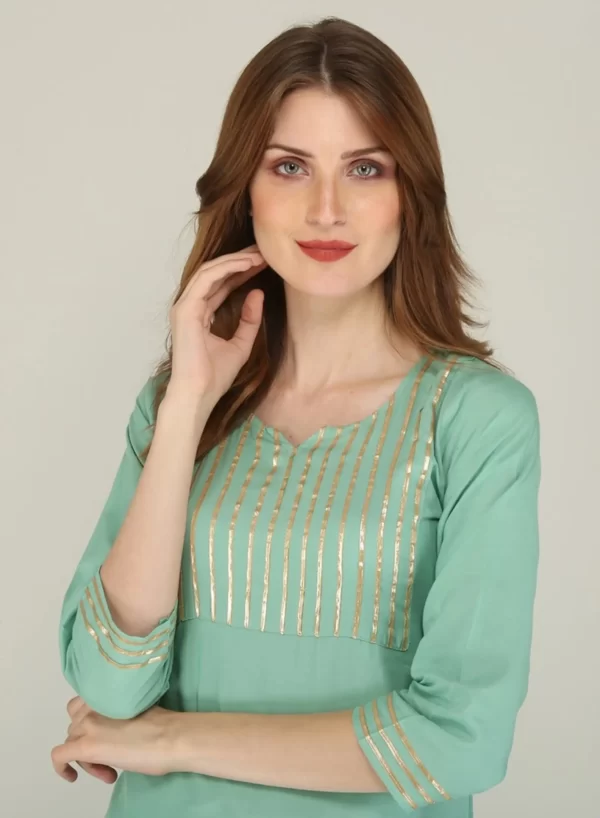 Straight Kurta Sharara Set - Image 5