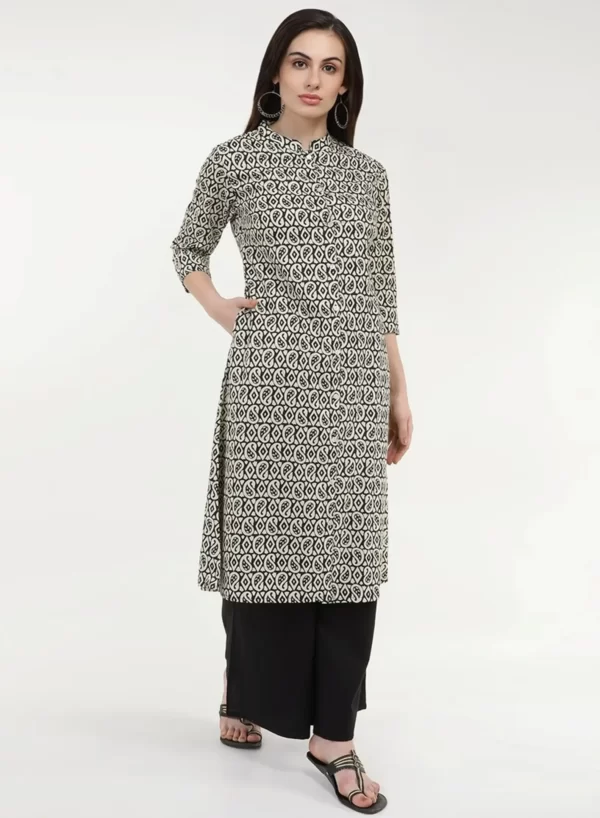 Cotton Block Printed Kurti - Image 4