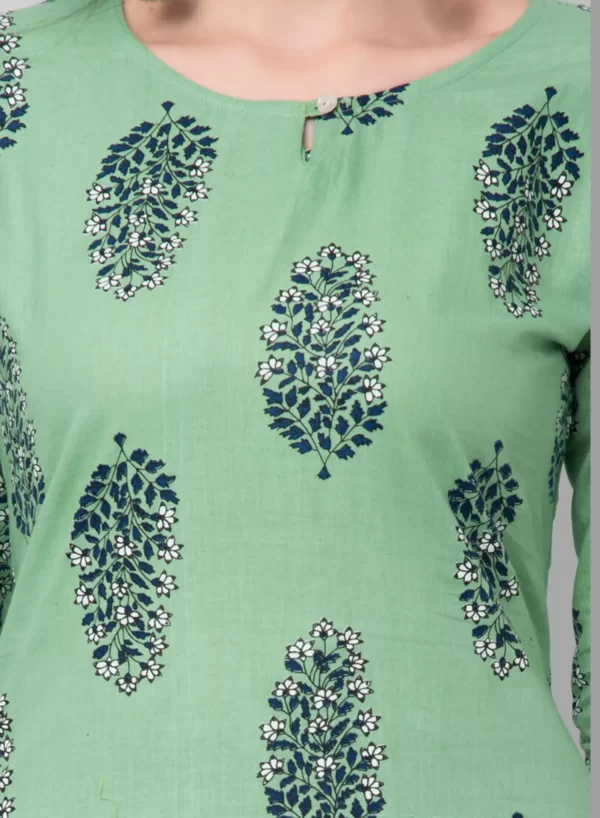 Block Printed Straight Kurti - Image 5