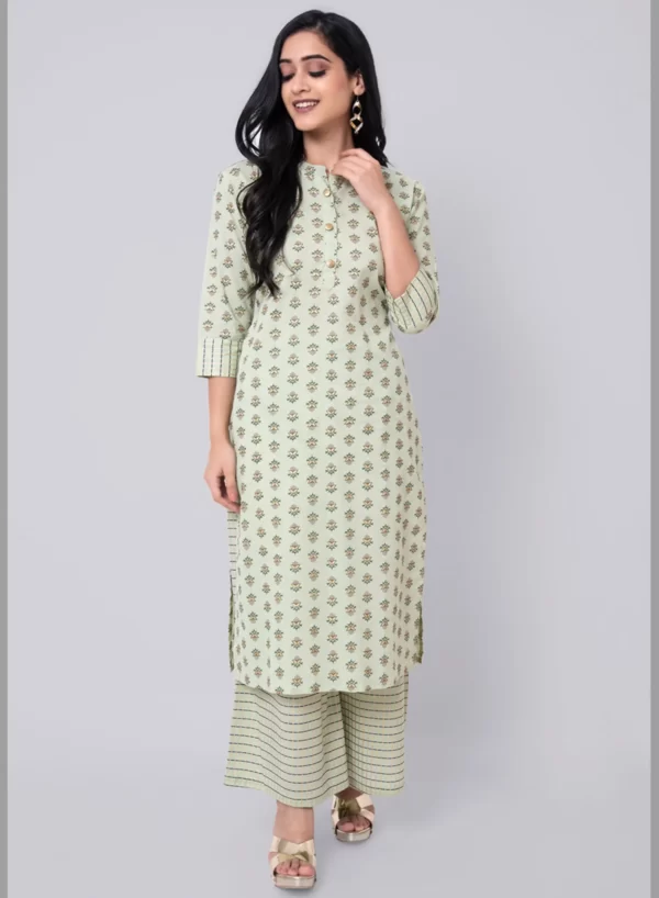 Block Printed Kurti with Bottom