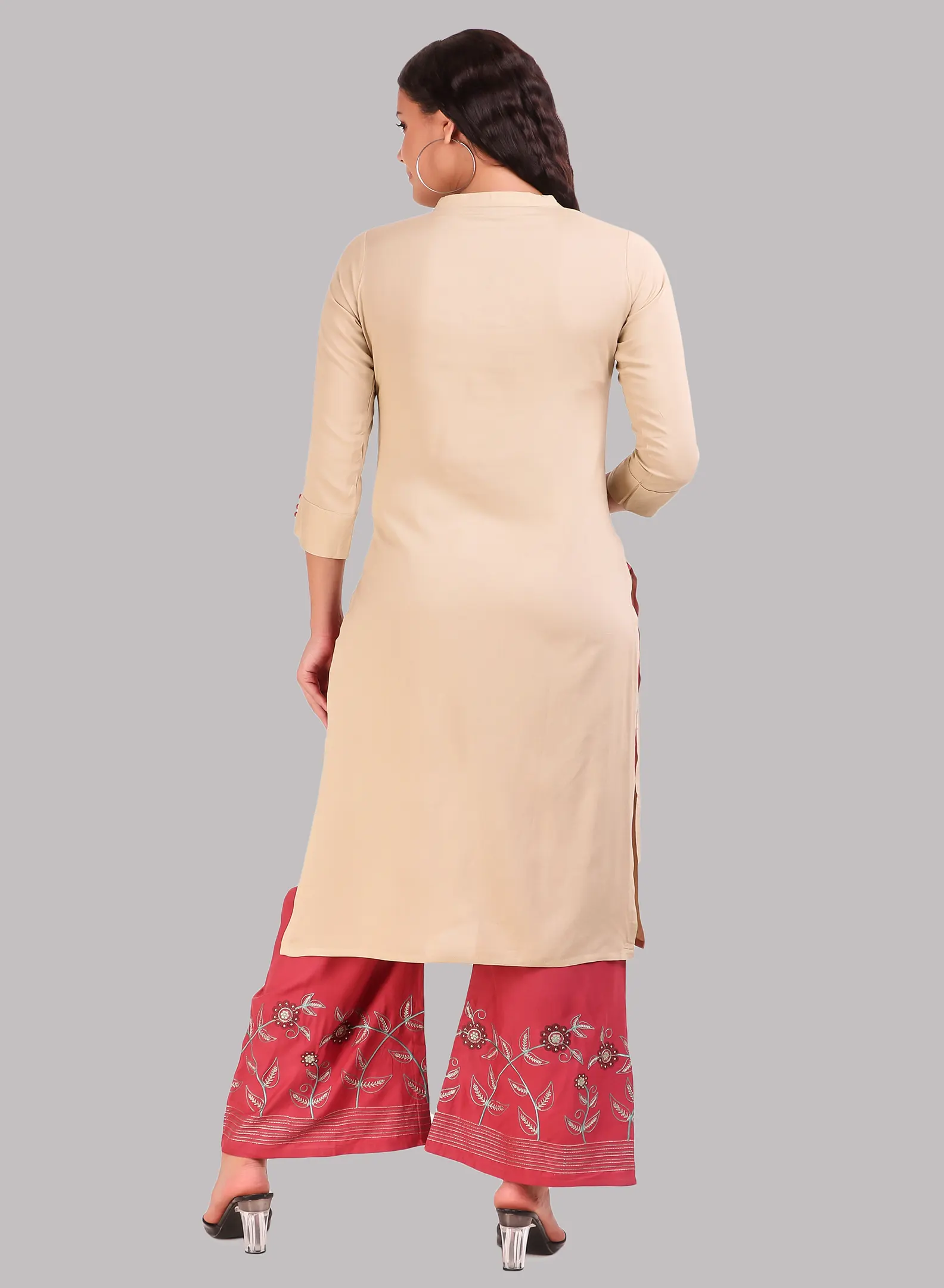 Kurti with Palazzo & Dupatta Set - Image 4