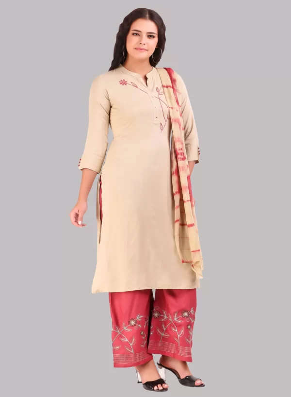 Kurti with Palazzo & Dupatta Set - Image 2