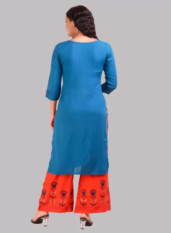 Kurti with Palazzo & Dupatta Set - Image 5