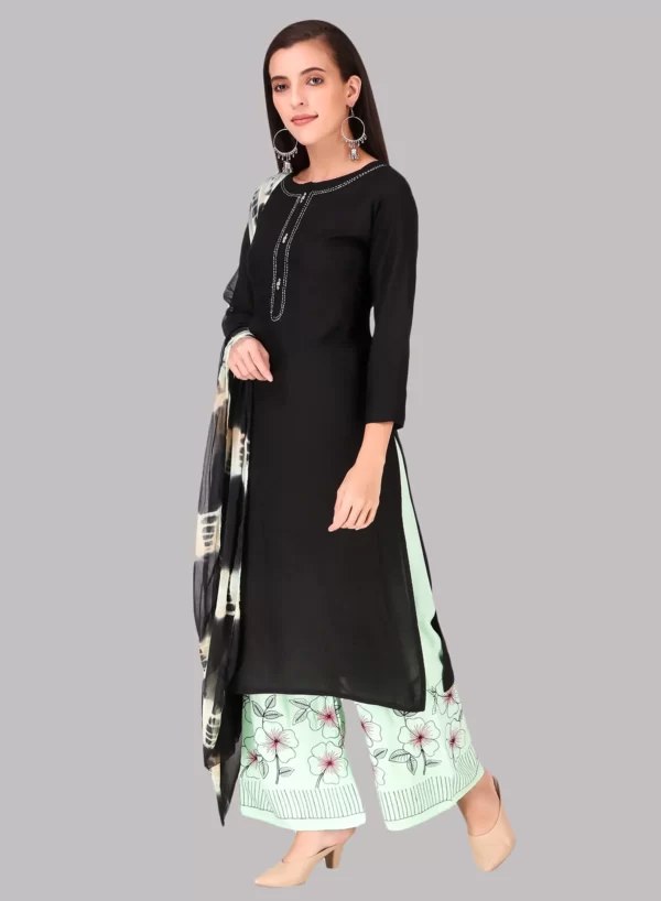 Kurti with Palazzo & Dupatta Set - Image 3