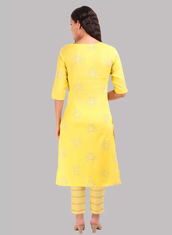 Designer Cotton Kurti with Bottom - Image 5