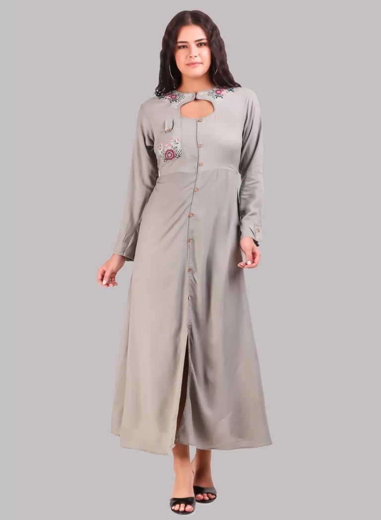 ELLAZY Women Solid Gown Kurta - Buy ELLAZY Women Solid Gown Kurta Online at  Best Prices in India | Flipkart.com