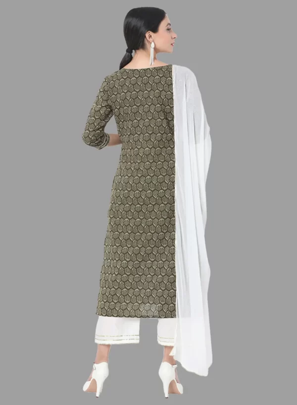 Designer Printed Kurti Bottom & Dupatta - Image 5