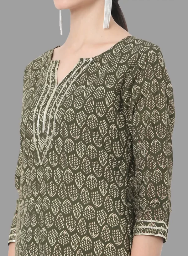 Designer Printed Kurti Bottom & Dupatta - Image 6