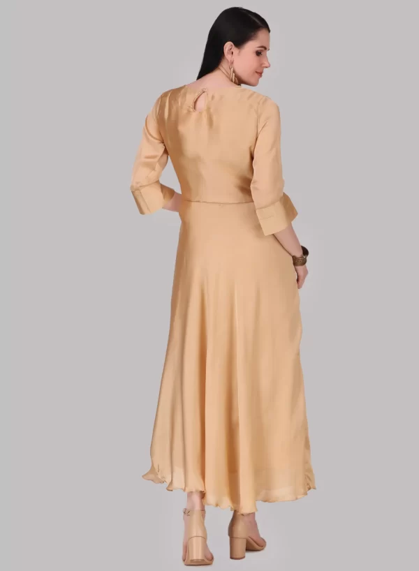 Harvest Gold Designer Fancy Gown - Image 5