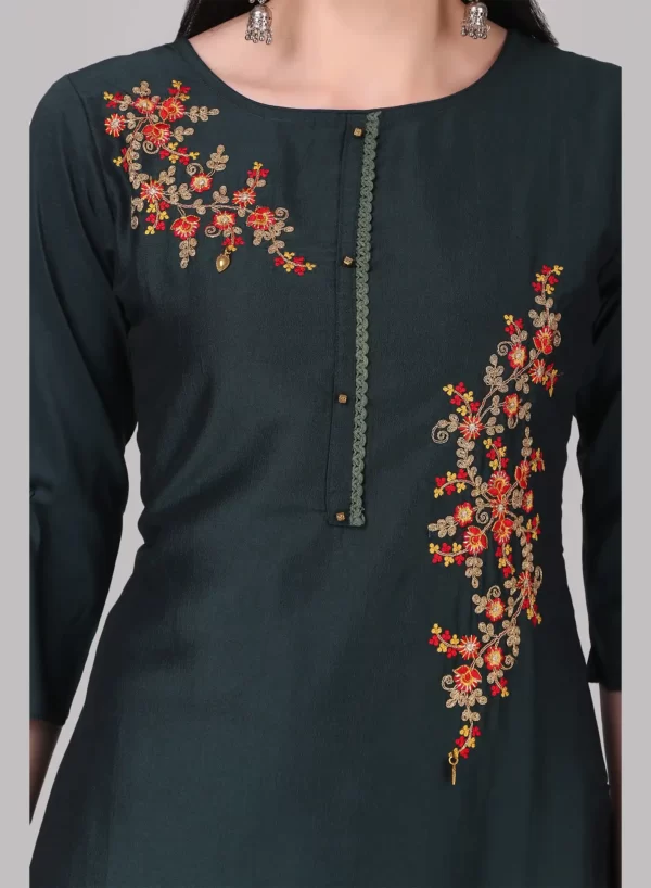 Firefly Designer Kurti with Pant & Dupatta - Image 6