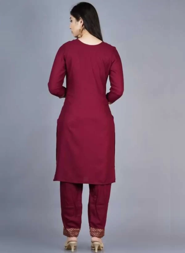 Sanguine Handwork Kurti with Pant - Image 3