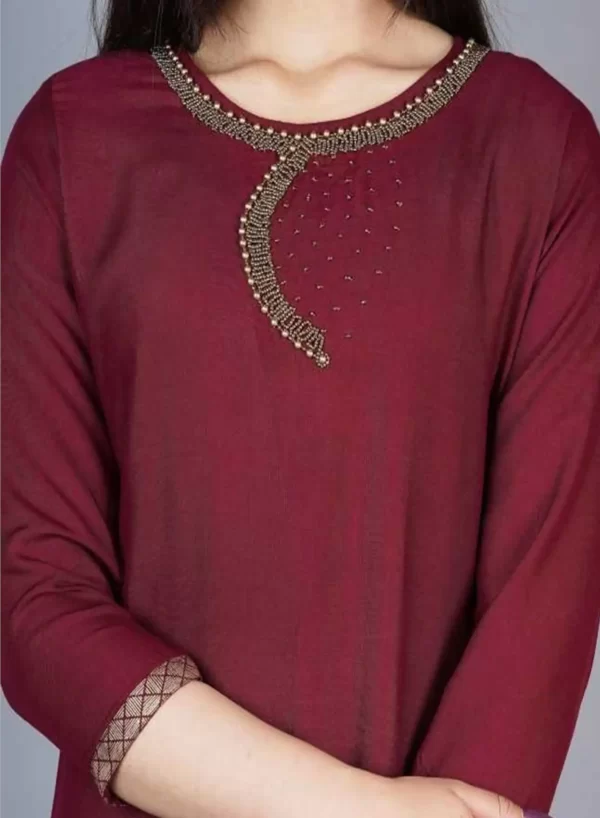 Sanguine Handwork Kurti with Pant - Image 4