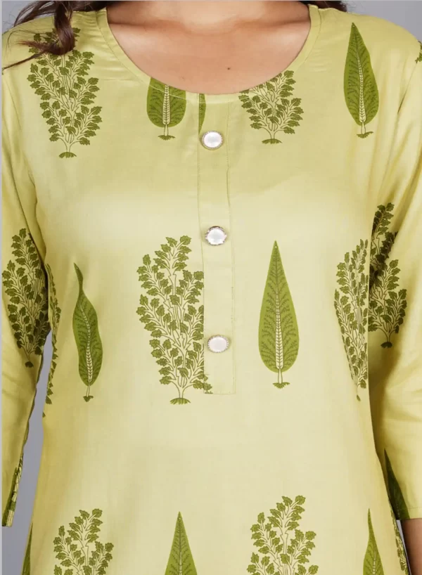 Pavlova Buti Printed Straight Kurti - Image 7