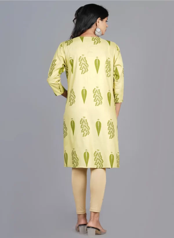 Pavlova Buti Printed Straight Kurti - Image 5