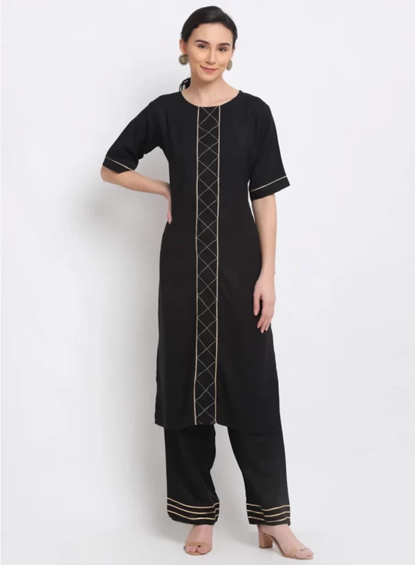 Mirage Black Kurti with Bottom