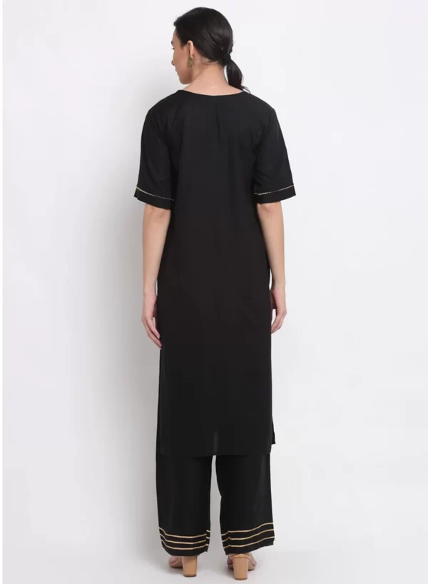 Mirage Black Kurti with Bottom - Image 4