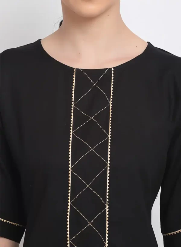 Mirage Black Kurti with Bottom - Image 5