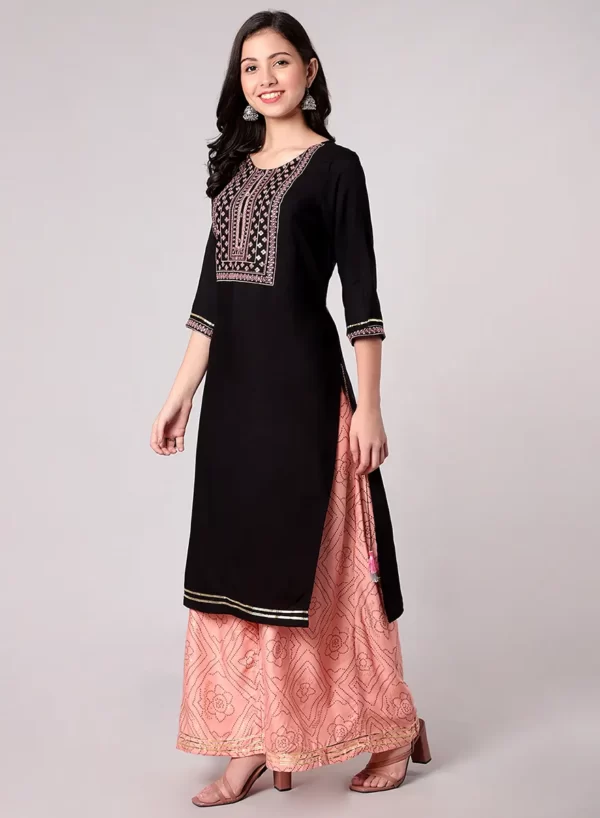 Cinder Designer Kurti with Flair Palazzo - Image 4