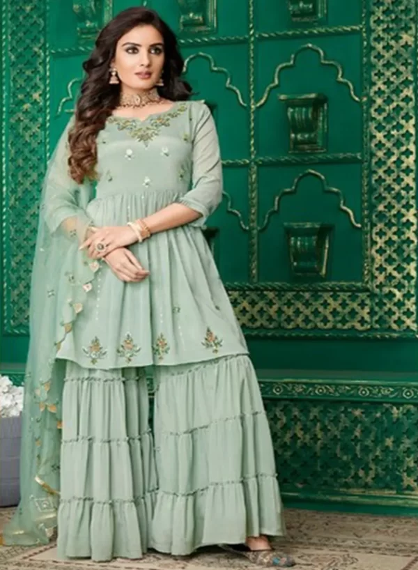 Silver Chalice Premium Top with Bottom & Dupatta - Image 2