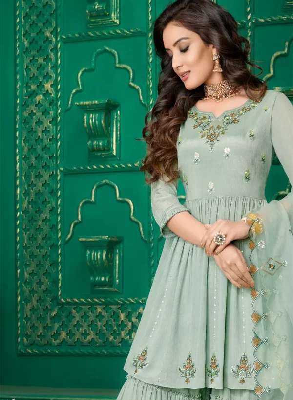 Silver Chalice Premium Top with Bottom & Dupatta - Image 3