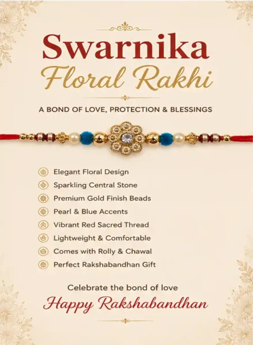 Swarnika Floral Rakhi