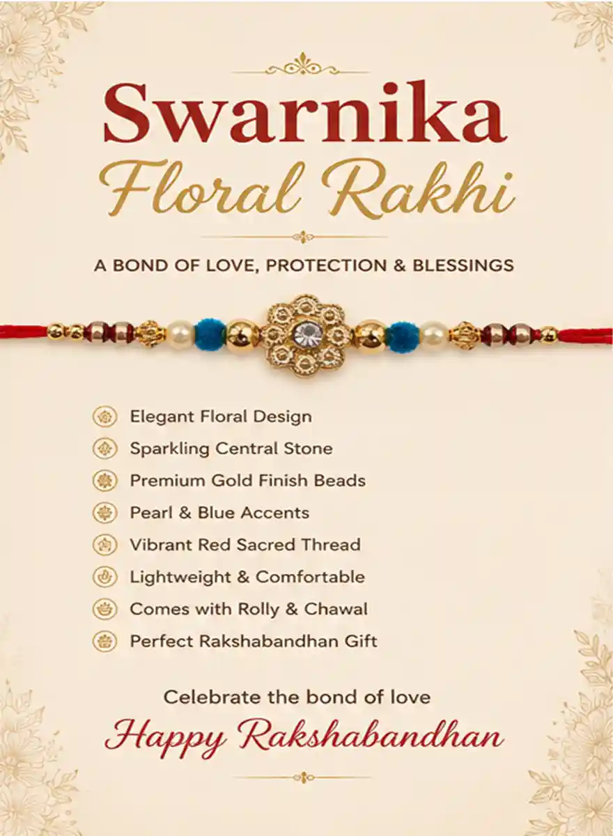 Swarnika Floral Rakhi