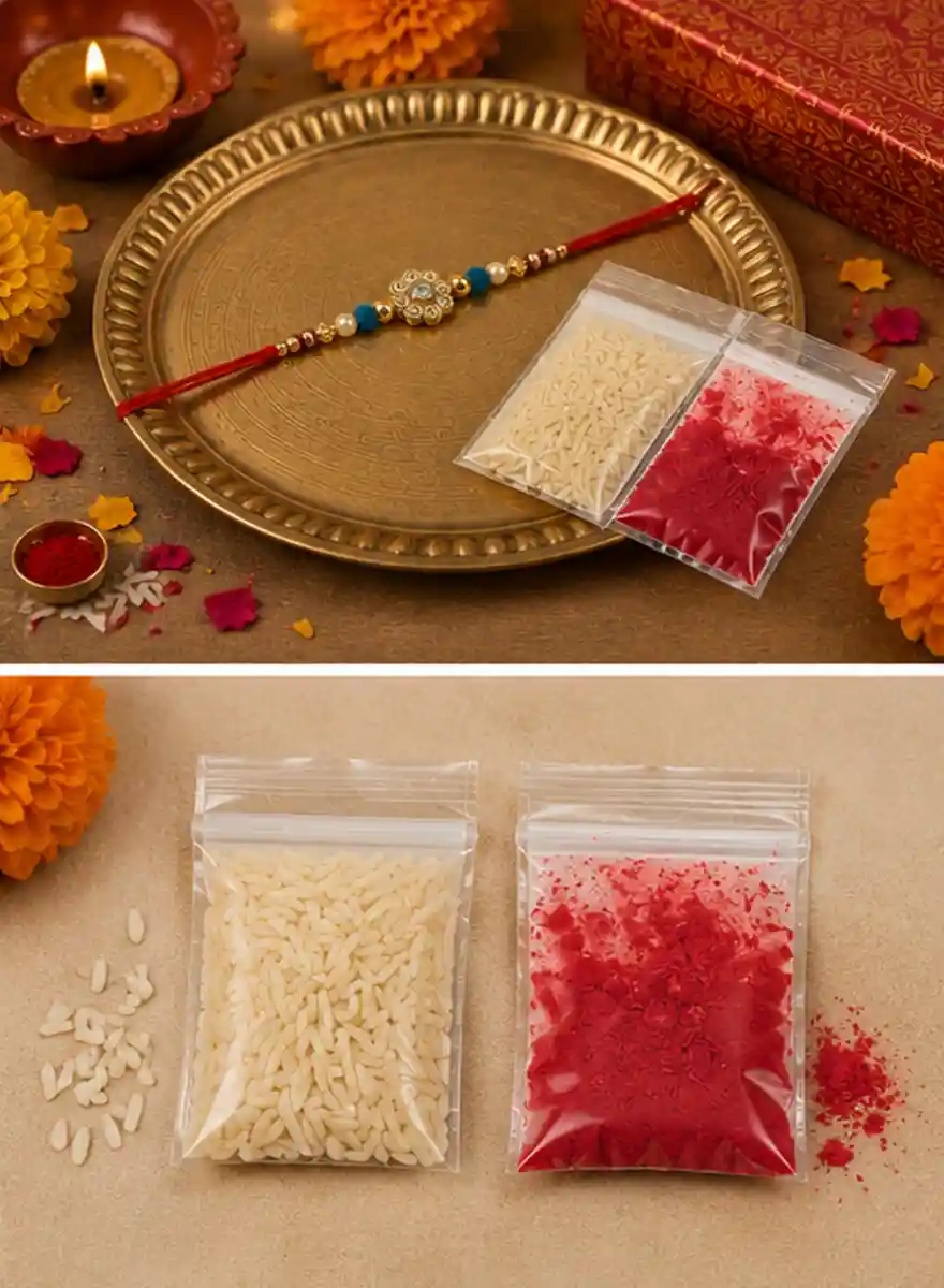 Swarnika Floral Rakhi - Image 4